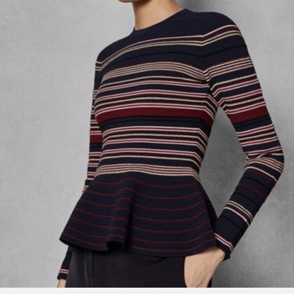 Ted Baker London Leytina Stripe Peplum Jumper 1
Stretchy Small - Picture 13 of 14